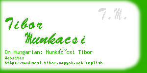tibor munkacsi business card